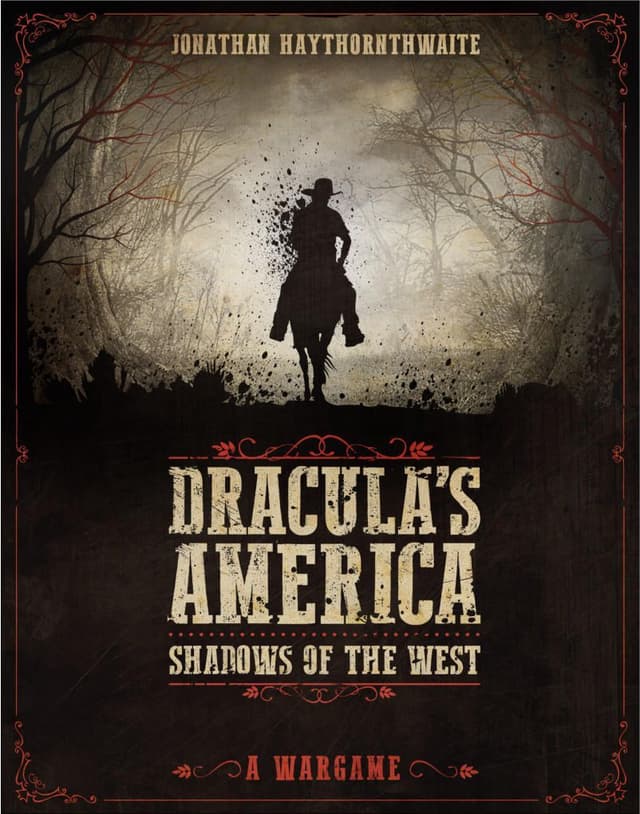 Portada juego de mesa La América de Drácula: Sombras del Oeste