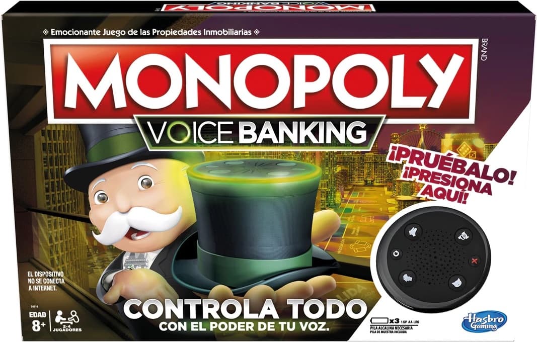 Portada juego de mesa Monopoly: Voice Banking
