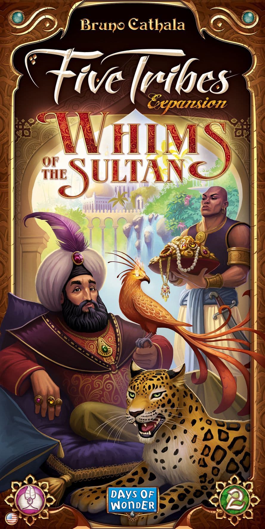 Portada juego de mesa Five Tribes: Deseos del Súltan