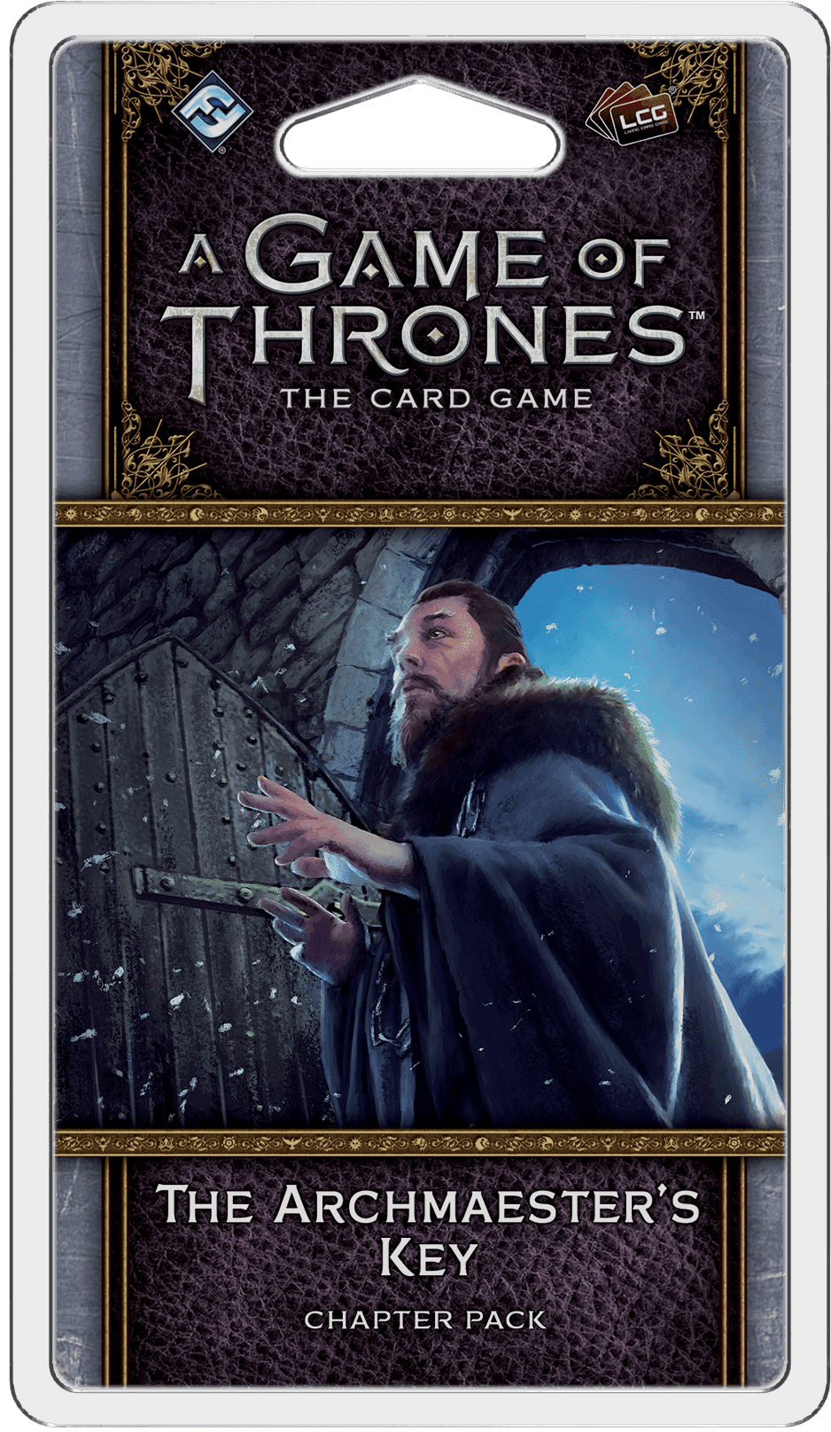 Portada juego de mesa Juego de Tronos: El Juego de Cartas – La Llave del Archimaestre
