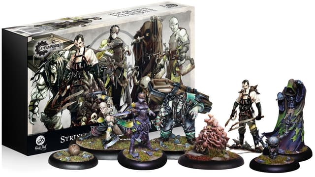 Portada juego de mesa Guild Ball: The Mortician's Guild – Strings of the Spirit Weaver