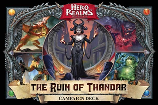 Portada juego de mesa Hero Realms: Mazo de Campaña – La Perdición de Thandar