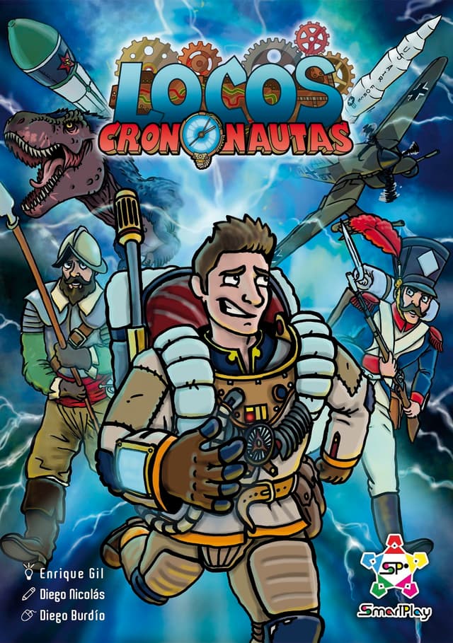 Portada juego de mesa Locos Crononautas