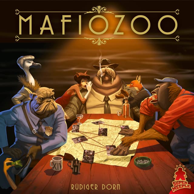 Portada juego de mesa Mafiozoo