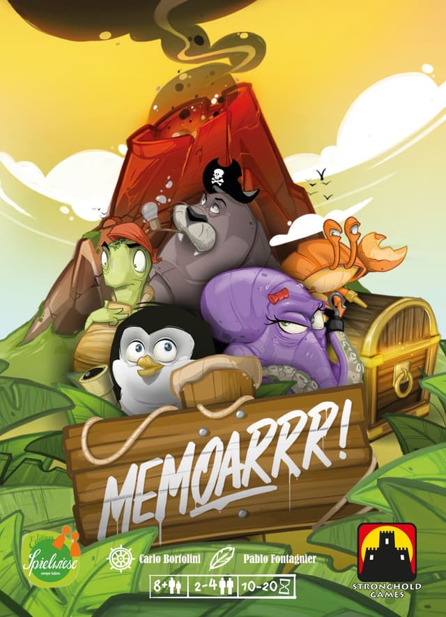Portada juego de mesa Memoarrr!