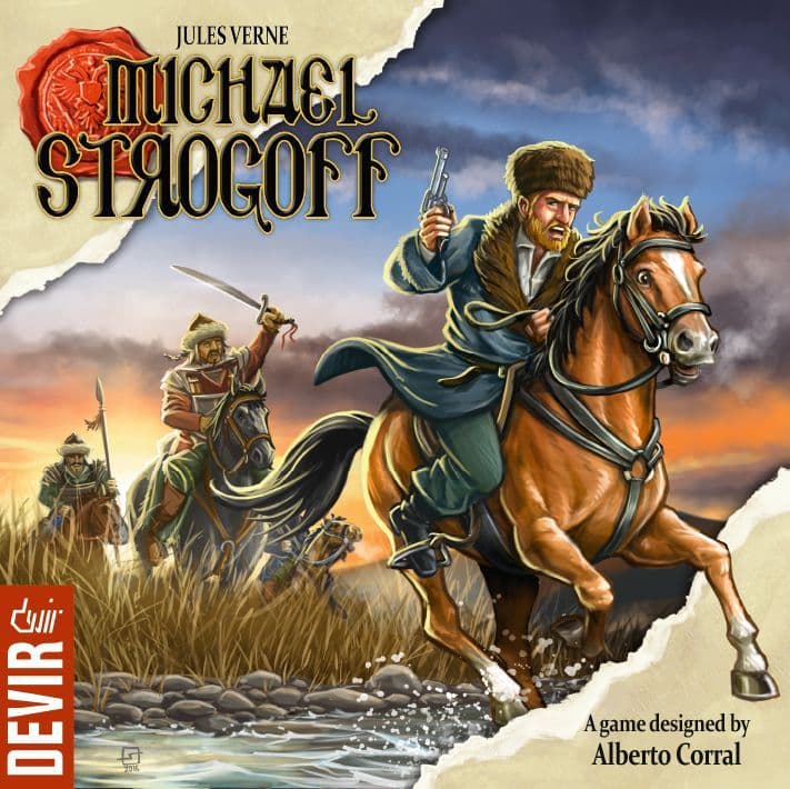 Portada juego de mesa Miguel Strogoff