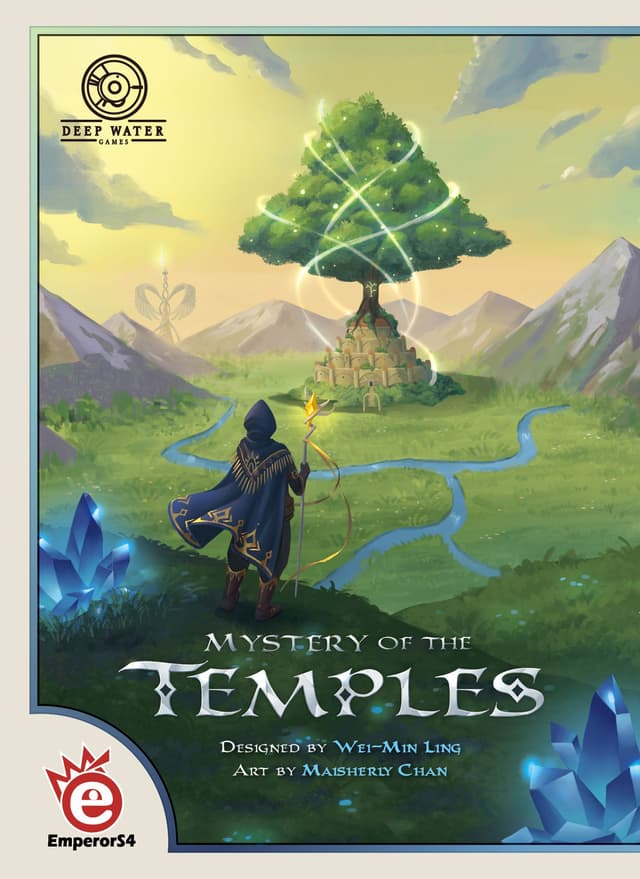 Portada juego de mesa El enigma de los templos