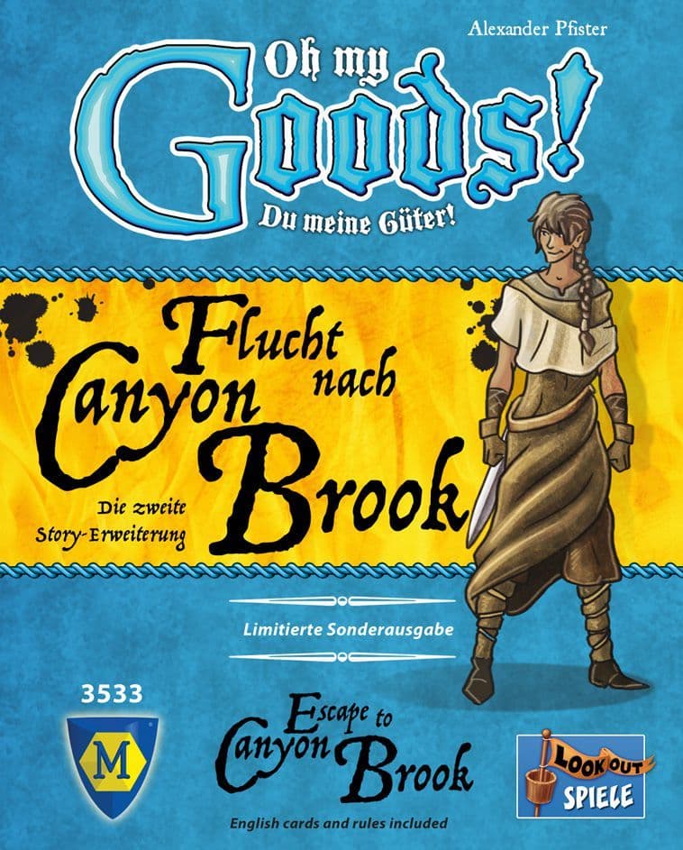 Portada juego de mesa Oh my goods!: Huida a Canyon Brook