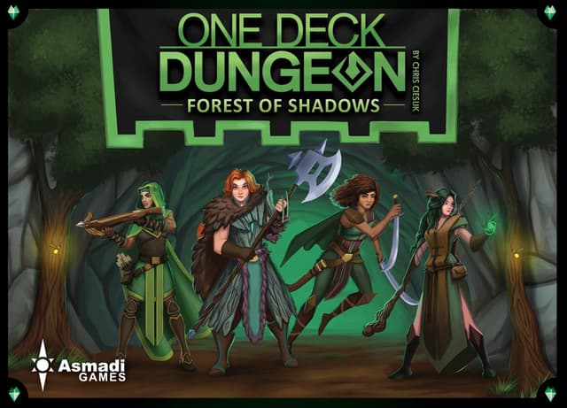 Portada juego de mesa One Deck Dungeon: Forest of Shadows