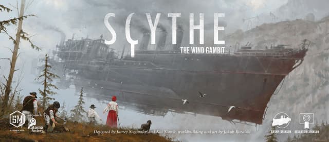 Portada juego de mesa Scythe: Vientos de guerra y paz