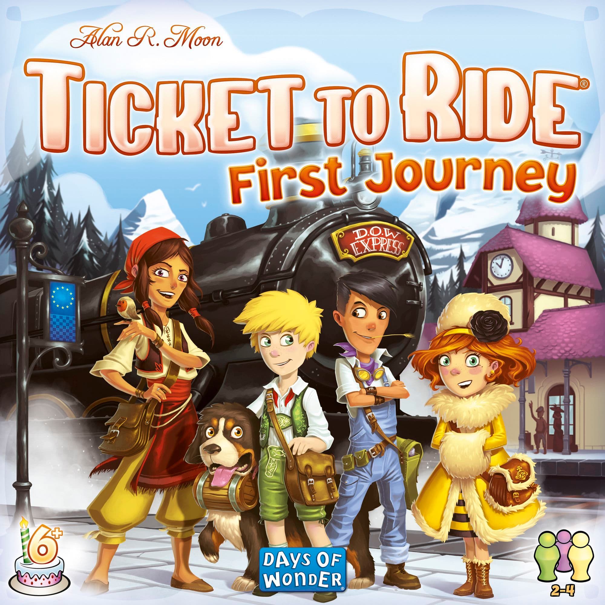 Portada juego de mesa ¡Aventureros al Tren! El Primer Viaje