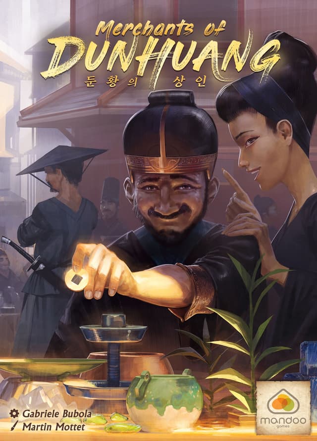 Portada juego de mesa Mercaderes de Dunhuang