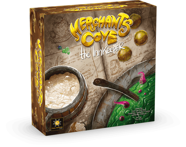 Portada juego de mesa Merchants Cove: El Tabernero