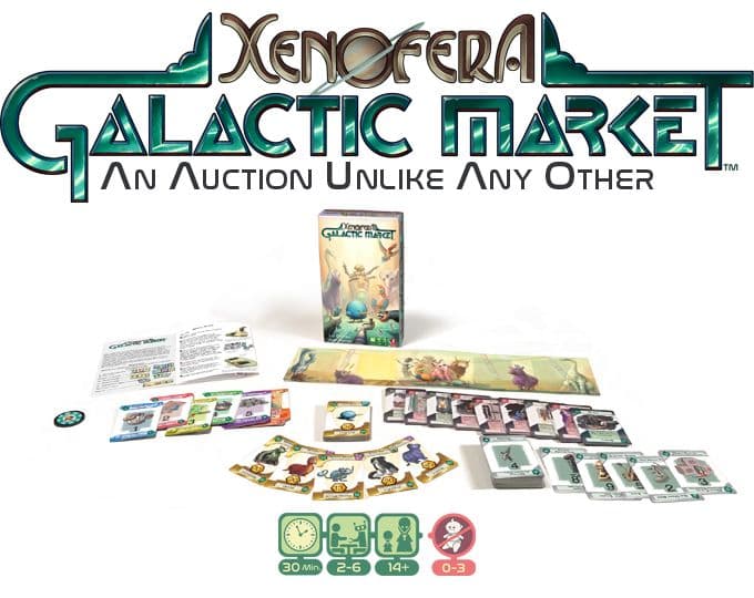 Portada juego de mesa Xenofera: Galactic Market