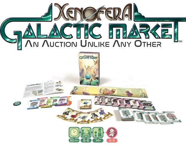 Portada juego de mesa Xenofera: Galactic Market