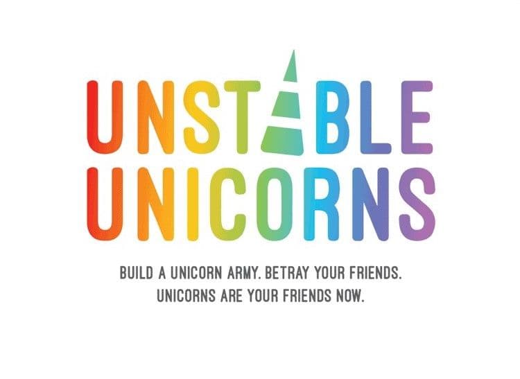Portada juego de mesa Unstable Unicorns