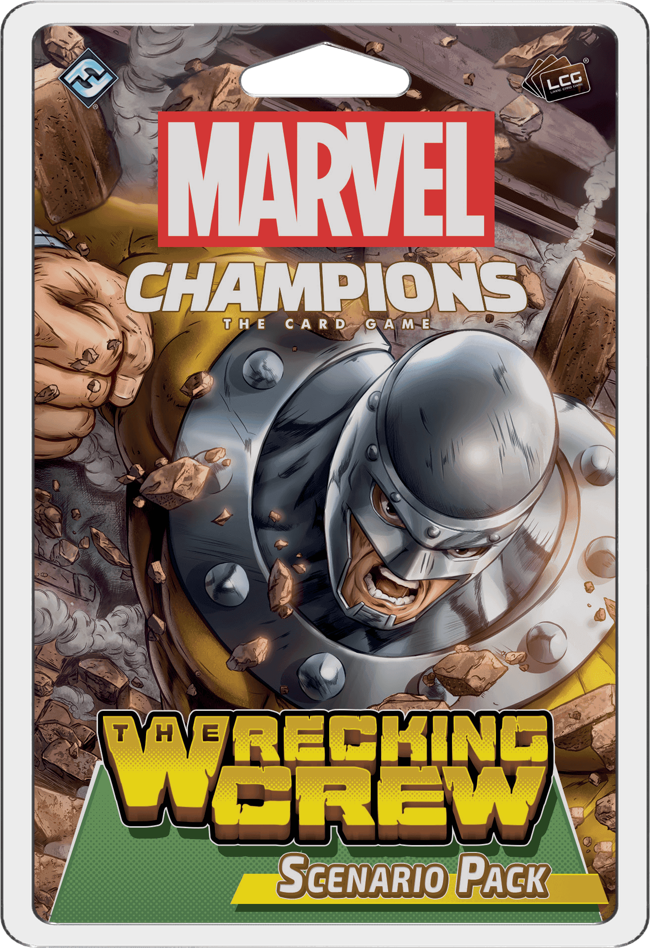 Portada juego de mesa Marvel Champions: El Juego de Cartas – Brigada de Demolición Pack de Escenario