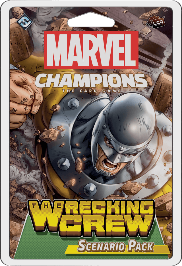 Portada juego de mesa Marvel Champions: El Juego de Cartas – Brigada de Demolición Pack de Escenario