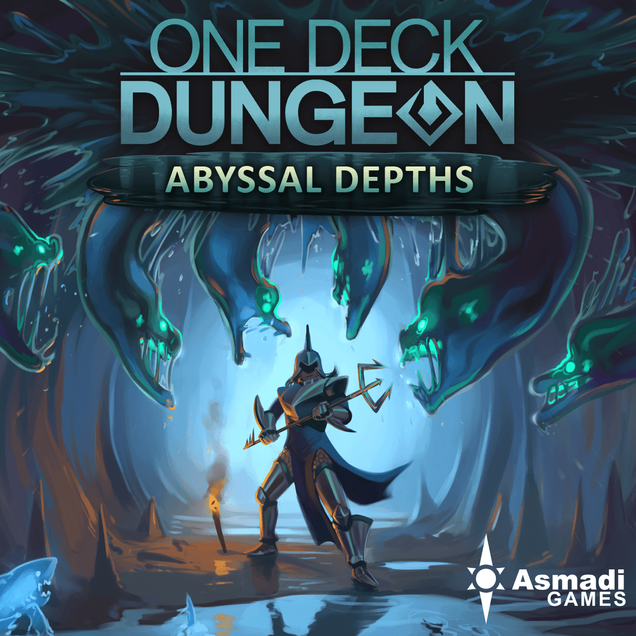 Portada juego de mesa One Deck Dungeon: Abyssal Depths