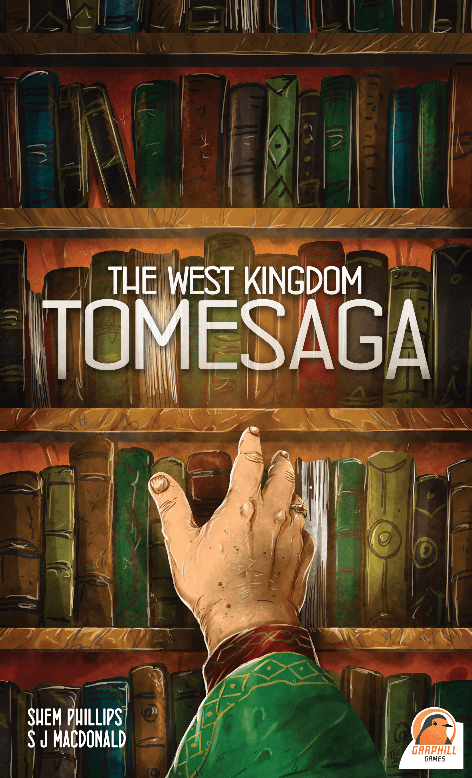 Portada juego de mesa Los Tomos del Reino del Oeste