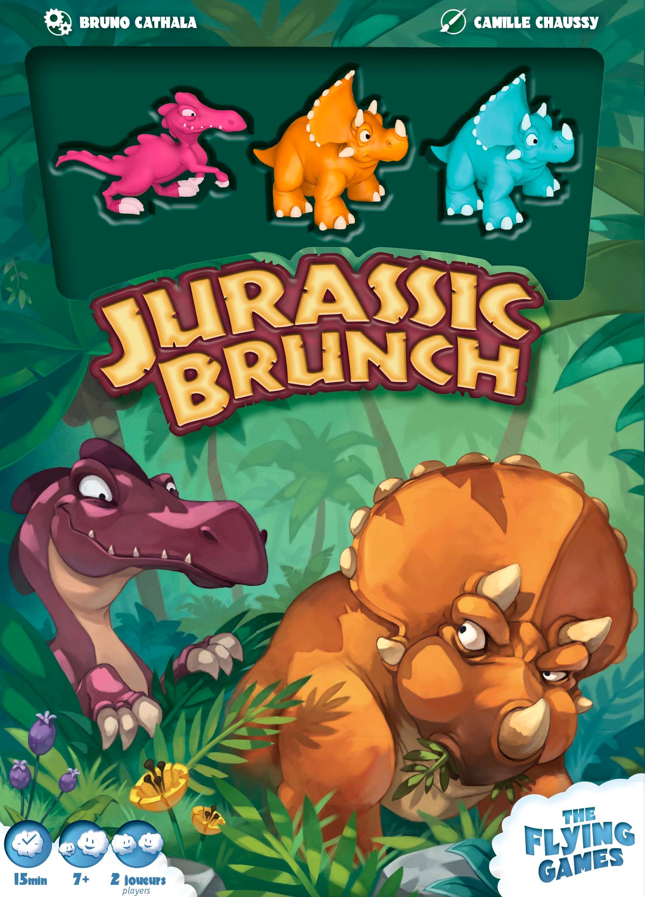 Portada juego de mesa Almuerzo Jurasico