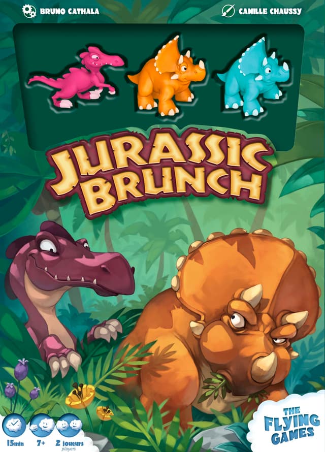 Portada juego de mesa Almuerzo Jurasico