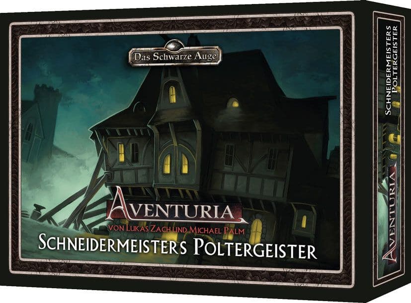 Portada juego de mesa Aventuria: Schneidermeisters Poltergeister