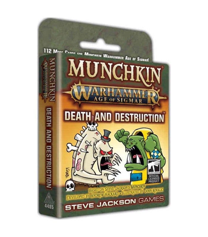 Portada juego de mesa Munchkin Warhammer: Age of Sigmar – Death and Destruction