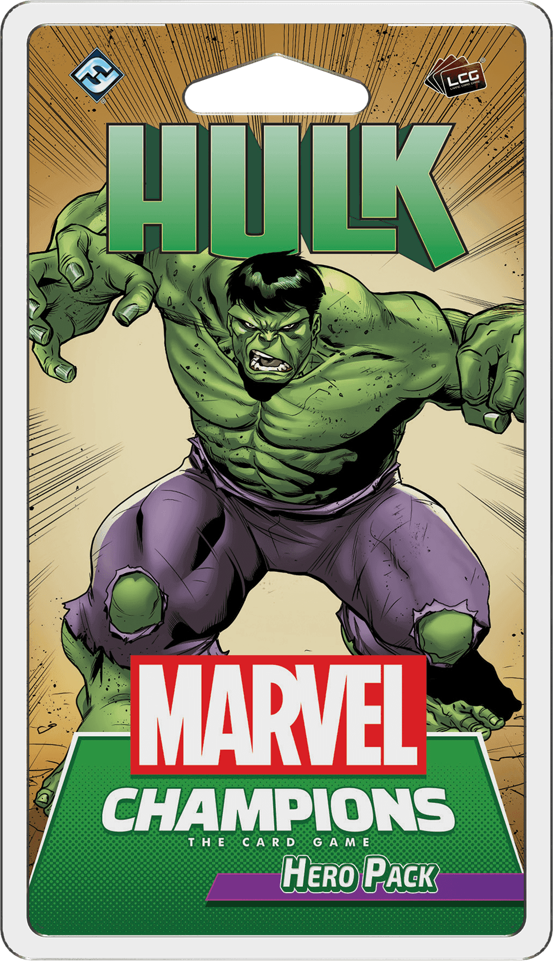 Portada juego de mesa Marvel Champions: El Juego de Cartas – Hulk Pack de Héroe