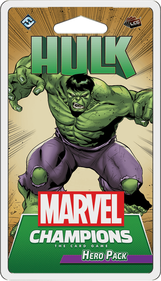 Portada juego de mesa Marvel Champions: El Juego de Cartas – Hulk Pack de Héroe