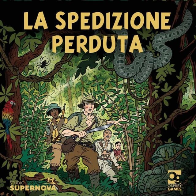 Portada juego de mesa La Spedizione Perduta