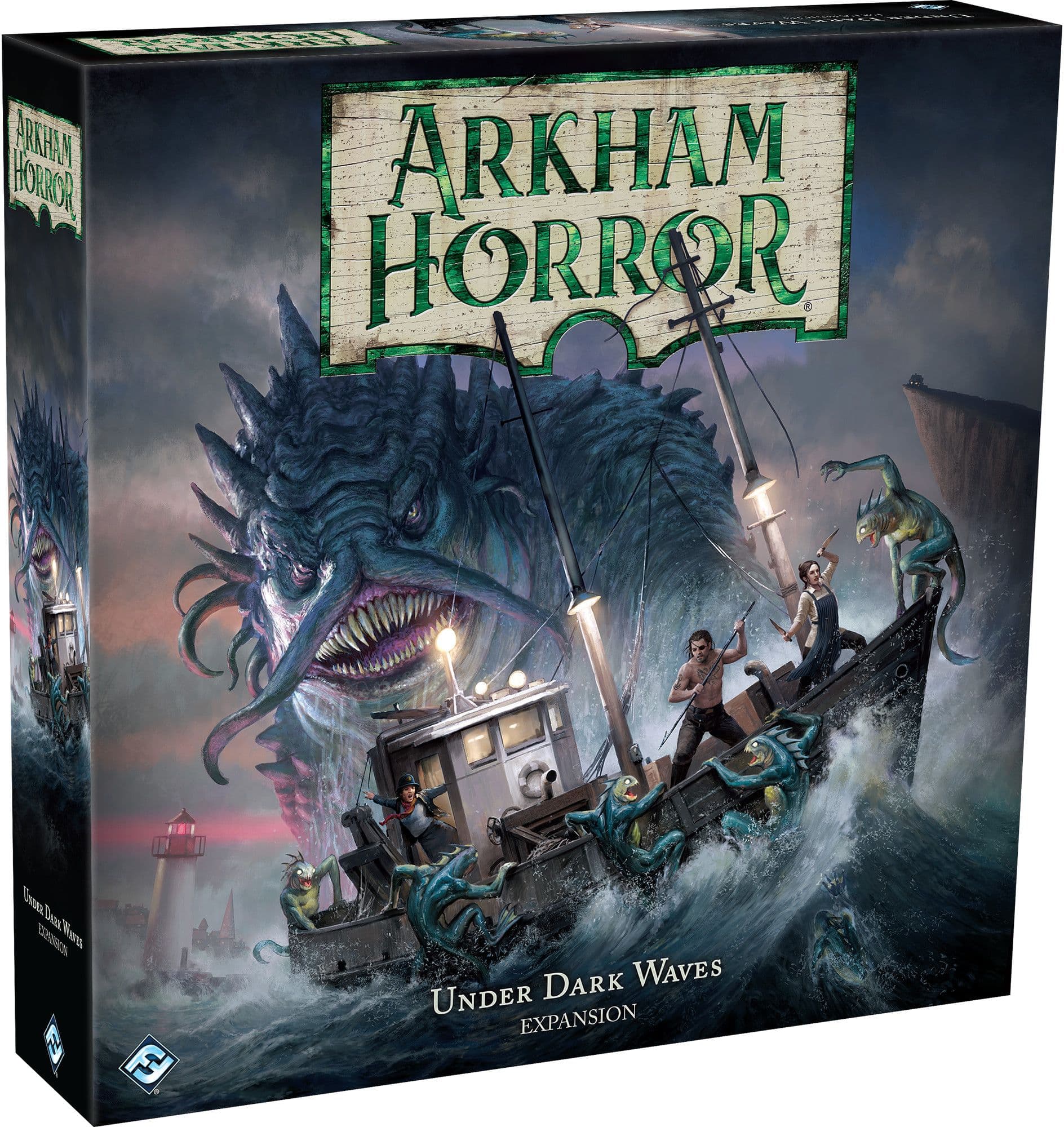 Portada juego de mesa Arkham Horror (Tercera edición): Mareas tenebrosas