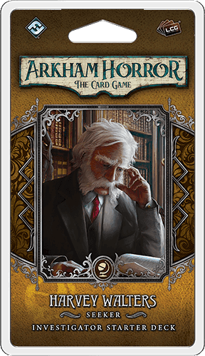 Portada juego de mesa Arkham Horror: El Juego de Cartas – Harvey Walters: Mazo Inicial de Investigador