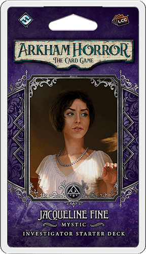 Portada juego de mesa Arkham Horror: El Juego de Cartas – Jacqueline Fine: Mazo Inicial de Investigador