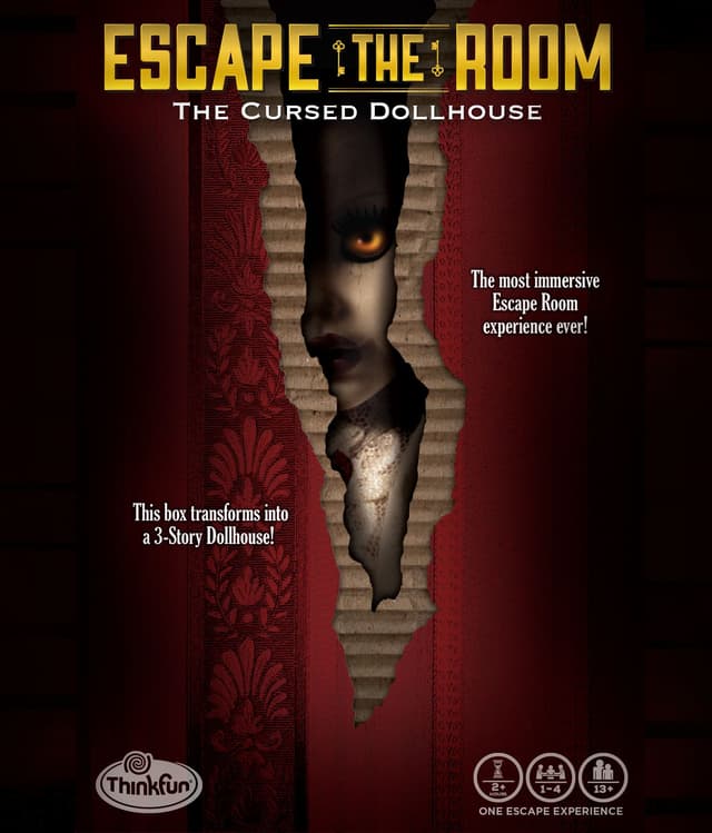 Portada juego de mesa Escape the Room: The Cursed Dollhouse