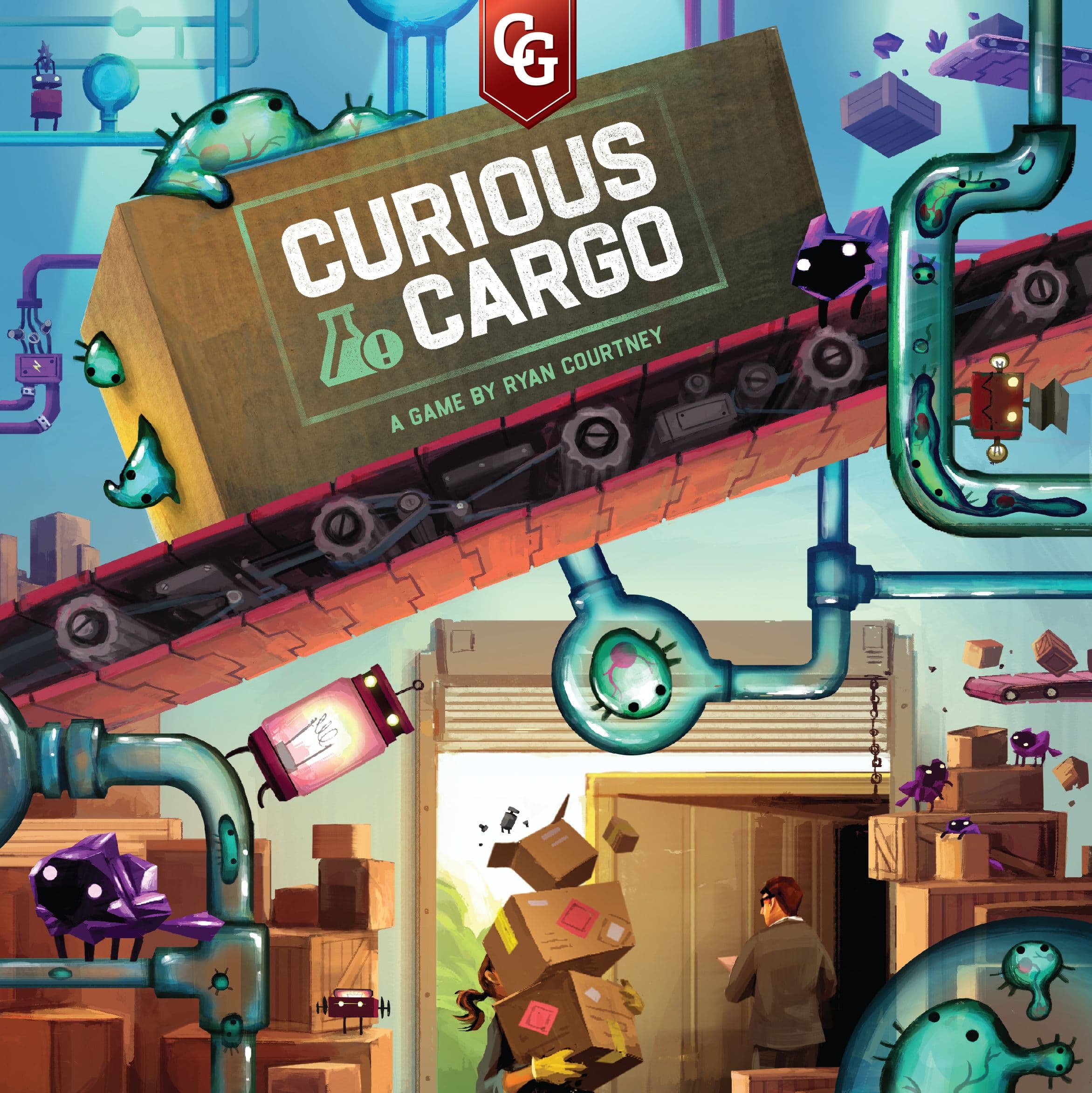Portada juego de mesa Curious Cargo