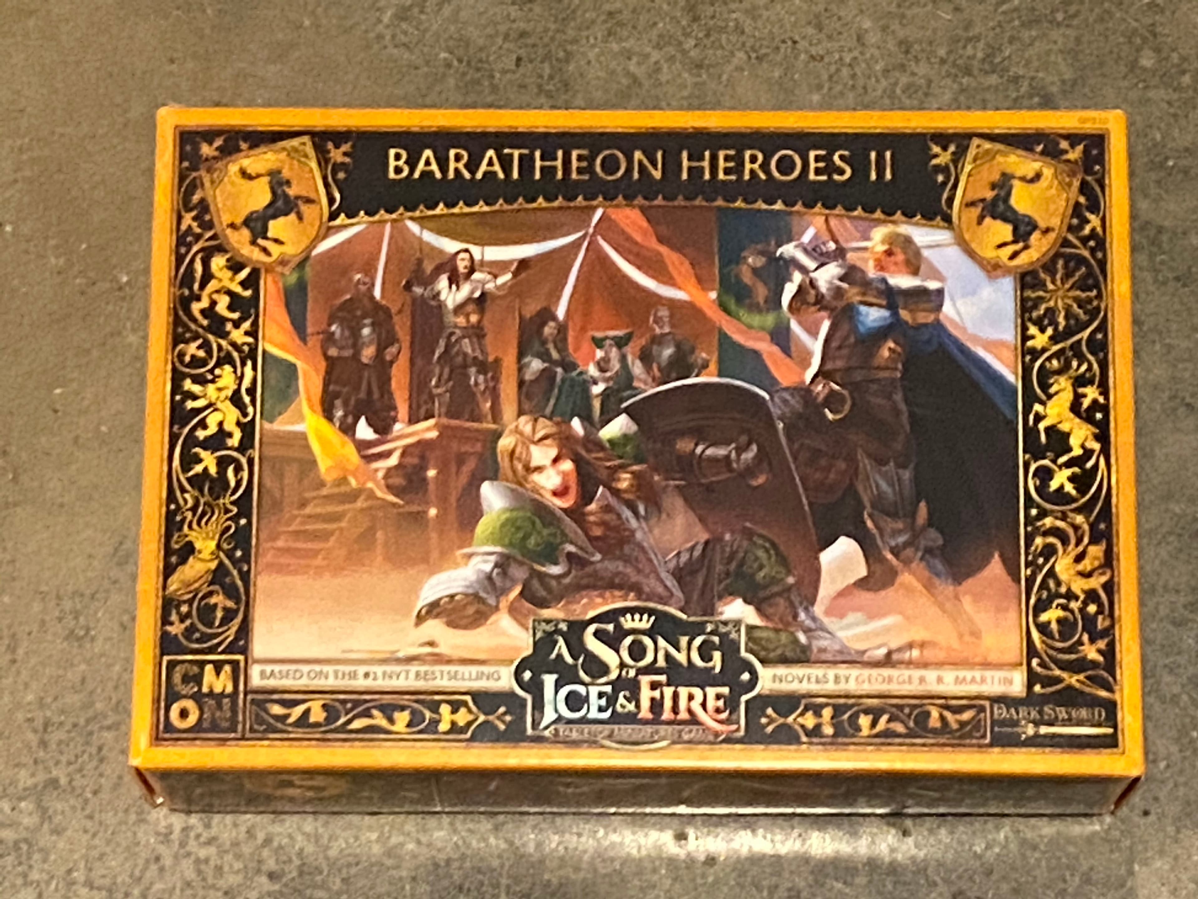 Portada juego de mesa A Song of Ice & Fire: Tabletop Miniatures Game – Baratheon Heroes II