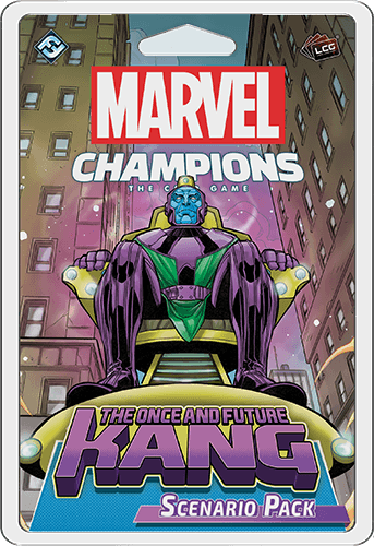 Portada juego de mesa Marvel Champions: El Juego de Cartas – Antiguo y futuro Kang Pack de Escenario