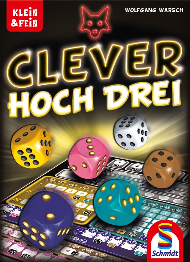 Portada juego de mesa Clever hoch Drei