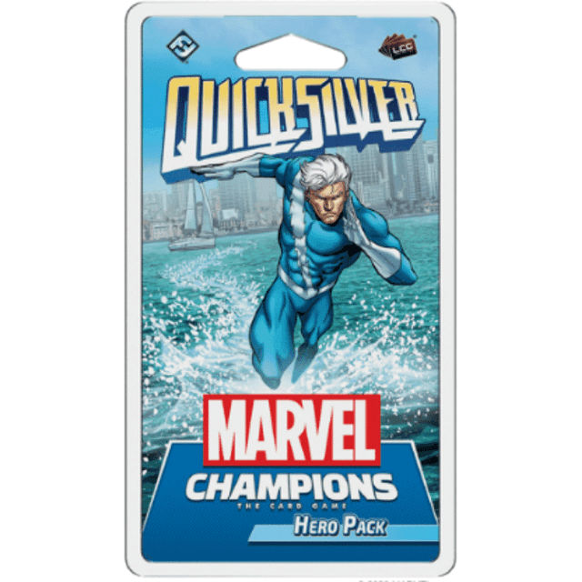 Portada juego de mesa Marvel Champions: The Card Game – Quicksilver Hero Pack