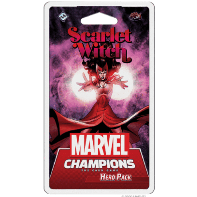 Portada juego de mesa Marvel Champions: The Card Game – Scarlet Witch Hero Pack