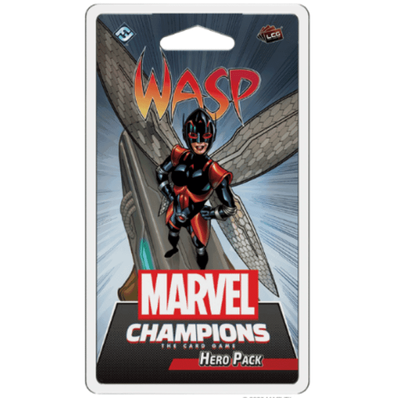 Portada juego de mesa Marvel Champions: El Juego de Cartas – Avispa Pack de Héroe