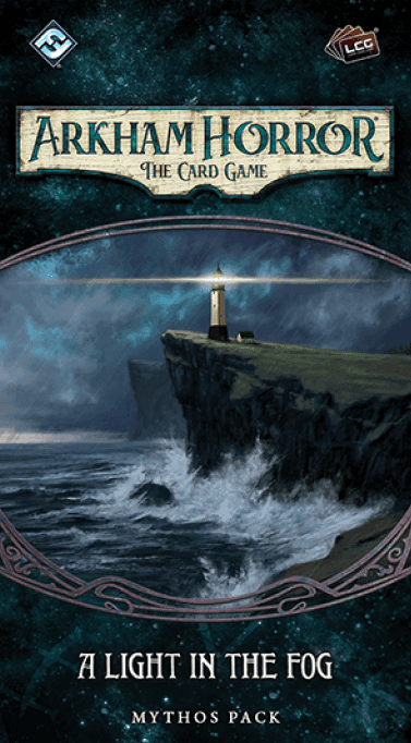 Portada juego de mesa Arkham Horror: El Juego de Cartas – Una Luz en la Niebla: Pack de Mitos