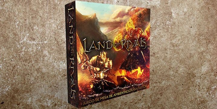 Portada juego de mesa Land of Rivals