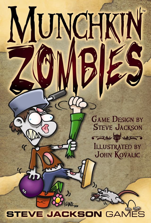 Portada juego de mesa Munchkin Zombies