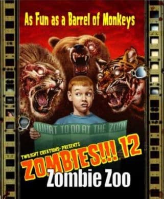 Portada juego de mesa Zombies!!! 12: Zoológico Zombie