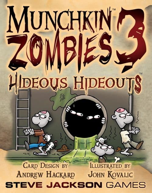 Portada juego de mesa Munchkin Zombies 3: Refugios Repulsivos