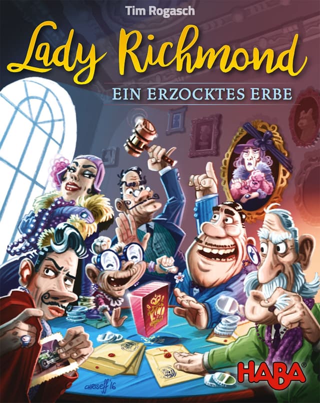 Portada juego de mesa Lady Richmond: Ein erzocktes Erbe
