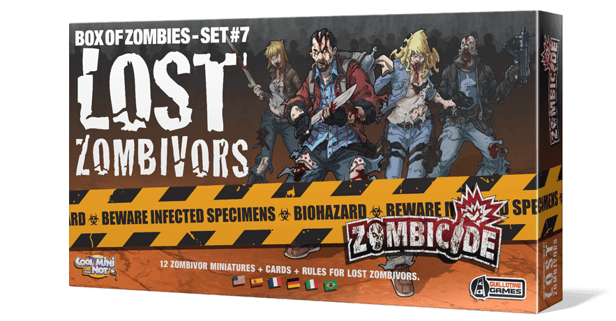 Portada juego de mesa Zombicide: Box of Zombies – Set #7: Lost Zombivors