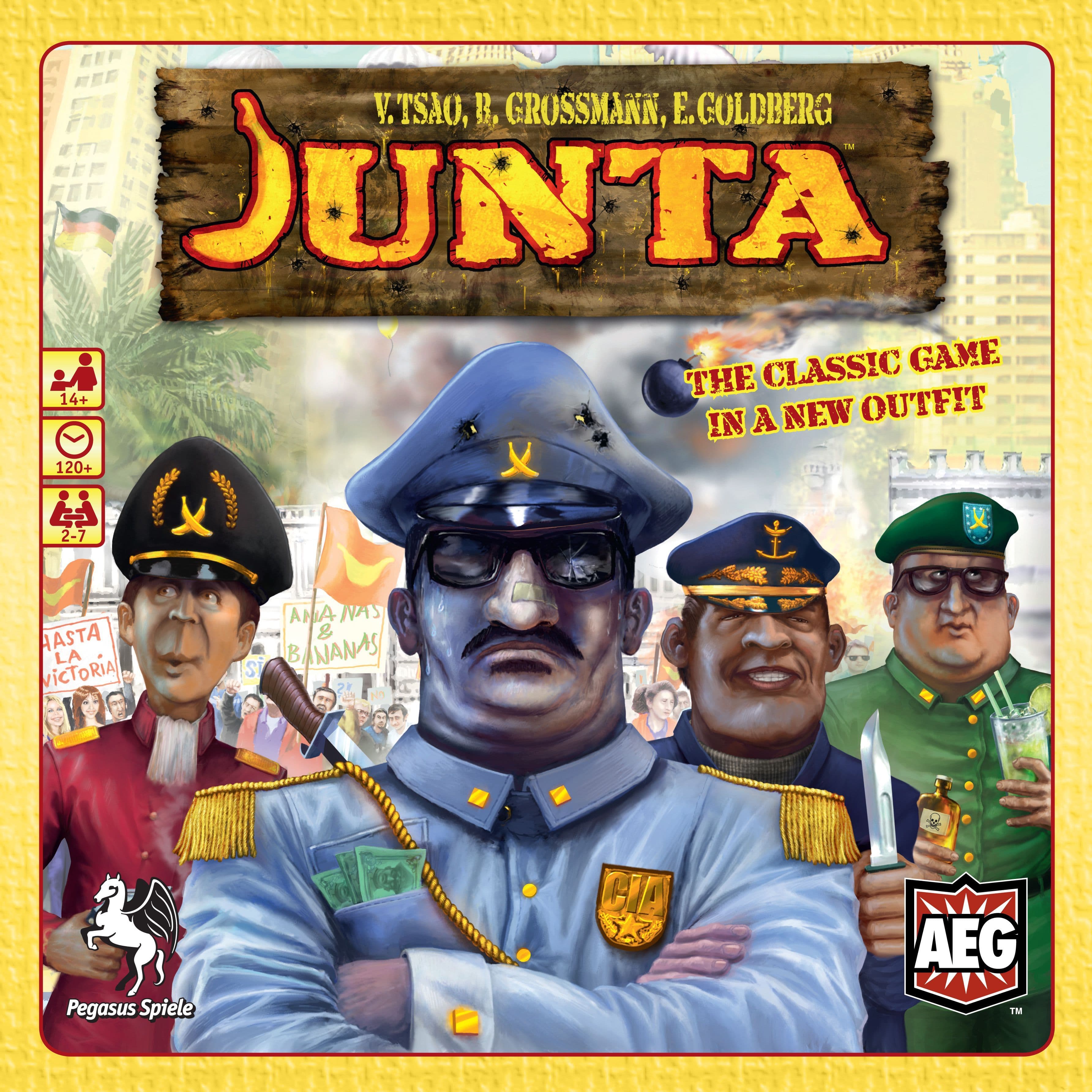 Portada juego de mesa Junta (El Golpe)